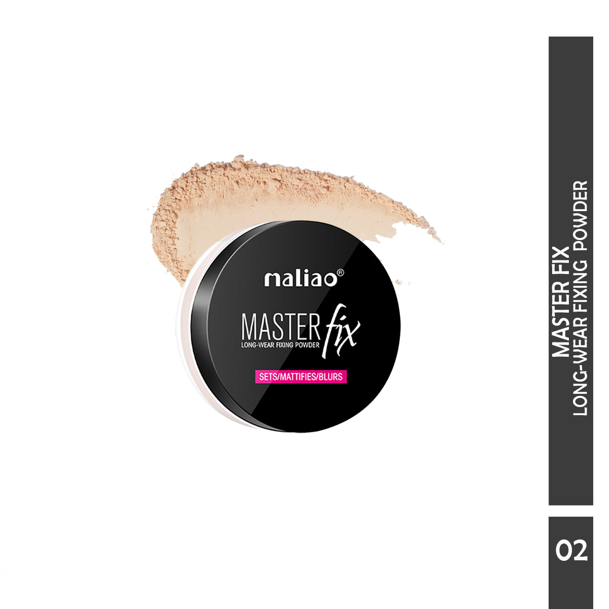 Maliao Master Fix Long Wear Compact Powder - Smooth Finish for All-Day Beauty